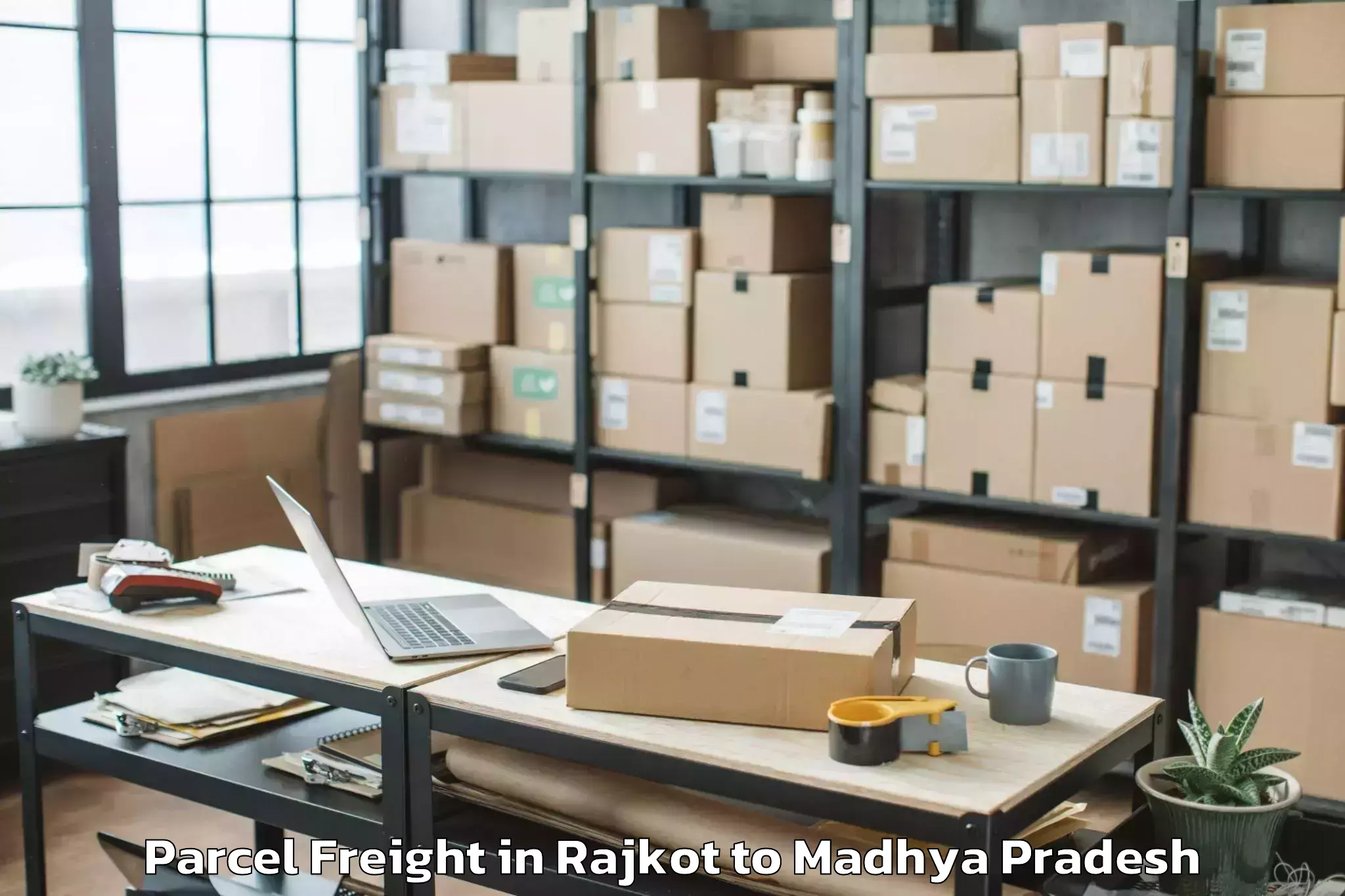 Trusted Rajkot to Pdpm Indian Institute Of Infor Parcel Freight